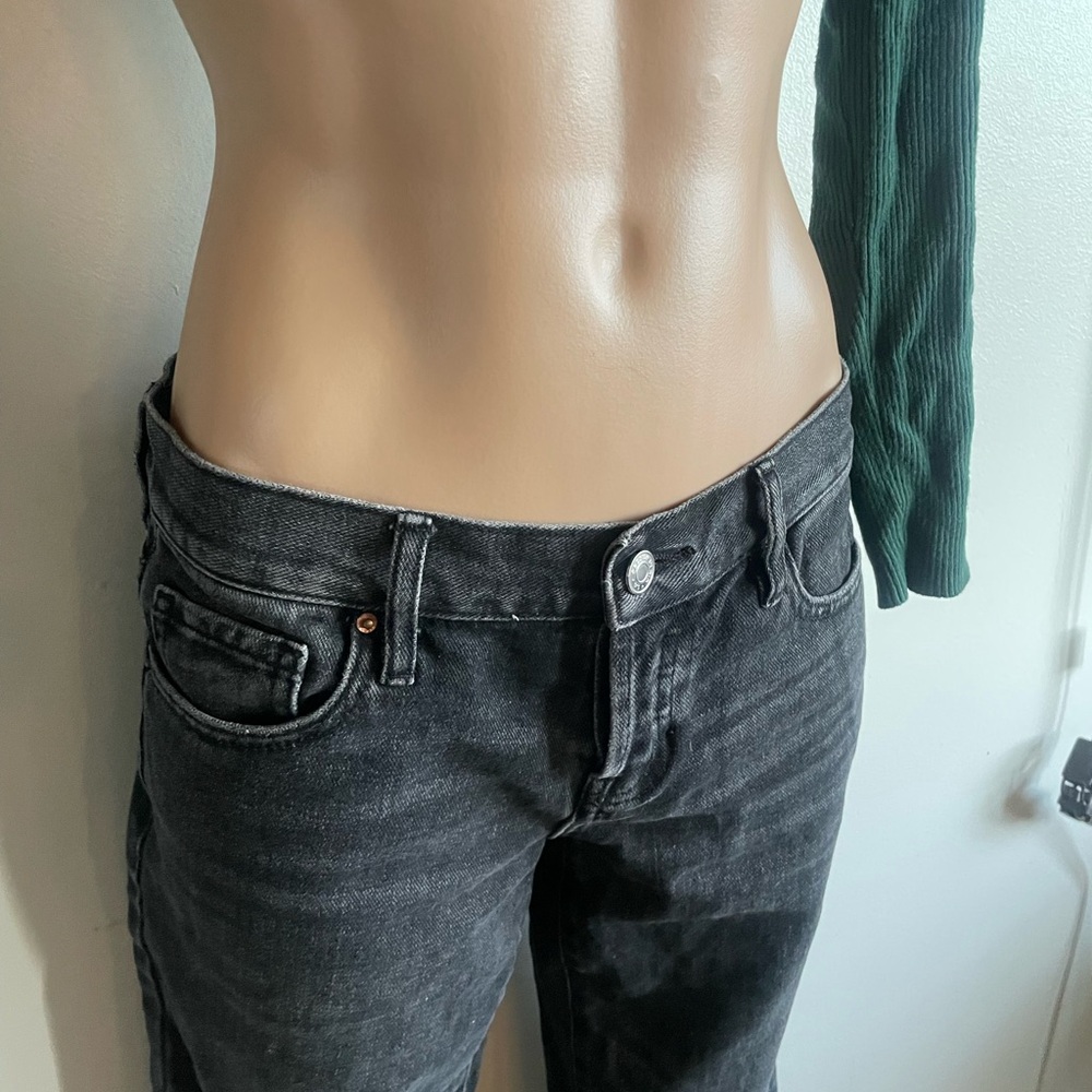 Black Low Rise Y2K Jeans